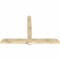 Ekena Millwork Eugene Rough Sawn Timber Gable Bracket, Douglas Fir, 84"W x 56"H x 4"D x 6"F, 16/12 Pitch GBW084X56X0406EUG00RDF - alternate 5